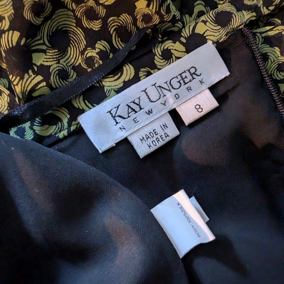 Kay Unger Silk Black Jacket and Skirt - Picture 8 of 8